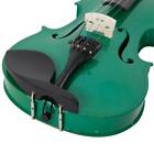 Real New Green Color 4 4 Full Size School Acoustic Adult Violin case Bow Rosin