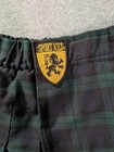 Sport Kilt Blackwatch Plaid Utility Kilt Skirt Size L Green Pleated Usa Made