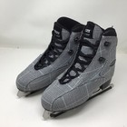 Roces Womens Figure Ice Skates Color Black White Silver Plaid Pattern Size 9