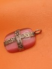 Extremely Rare Ancient Viking Amulet Pink Color Artifact Authentic Pendant