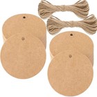 100pcs Kraft Paper Gift Tag With String 2 2   Round Paper Tags Blank Hang Tag   