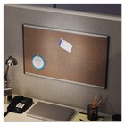 Quartet Arc Frame Cork Cubicle Board 18 X 30 Tan Aluminum Frame Arcb3018