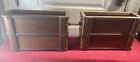 Antique Singer Treadle Sewing Machine 4 Wood Drawer Set Cabinet Table Curved   B