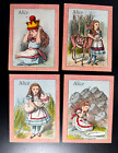 Antique 1890 s Alice In Wonderland Lewis Carroll Mcloughlin Bros  Game Cards Lot
