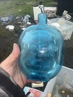Vintage Clevenger Blue Glass Collectible Rosemary Apothecary Bottle