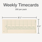 Time Cards Weekly 2 Sided Overtime Format 3-3 8  X 8-1 4 