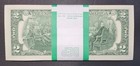 Lot Of 100 New 2013  2 Dollar Bills Uncirculated Two Dollar Banknotes Bep Strap