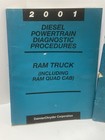 2001 Dodge Ram 1500-3500 Truck Oem Factory Dealer Service Manuals Diagnostic Set