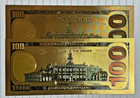  2  X 24k Gold  100 Dollar Bill 2009 Series Collectible Novelty Collection Note