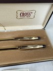Vintage Cross 10k  Gold Filled Pen   Pencil Set W original Leather Case