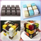 Cookies Mold Cake Decorating Candy Chocolate Moulds Square Silicone Cube
