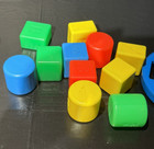 Vintage 1977 Fisher Price Baby   s First Blocks Shape Sorter Toy  414   11 Blocks