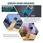 Hygger Electric Aquarium Gravel Cleaner  528gph Fish Tank Vacuum  5-in-1