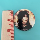 Vintage Motley Crue Pinback Button 2 25  80s Rock Badge Mick Mars 1983 Satd