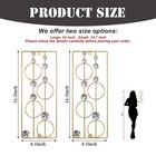 Zexuiru 2 Pcs Abstract Metal Wall Art Gold 15 7in Hanging Sculpture