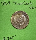 1868 Two Cent Piece Vg Very Good 2c Us Type Coin