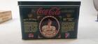 Vintage Coca-cola Metal Art Collectors Cards  20 Cards  1994 Green Tin Box
