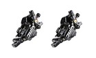 Juin Tech M1 Hybrid Hydraulic Disc Brake Set 160mm Rotors Bicycle Ebike Black