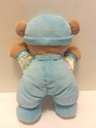 Fisher Price Babys First Bear Boy Blue Plush Lovey 2008 11  Rattle 