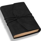 Vintage Journal For Men Women Leather Bound Journaling Notebook 160 Pages Black