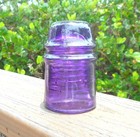 Great Royal Purple Cd 121 Canada Toll Style Glass Insulator  t 