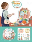 Kids Pretend Play Food Kitchen Cooking Toys With Sling Bag Storage- Little Chef