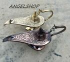 Aladdin Genie Chirag Vintage Style Handcrafted Brass Aladin Oil Lamp Home