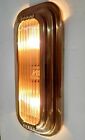 Vintage Art Deco Skyscraper Brass   Glass Rod Wall ceiling Sconce Light Fixture