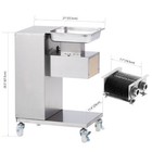 Commercial Meat Slicer Cutting Machine 1102 Lb h Heavy Duty W  5mm Blade Top