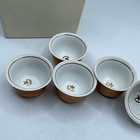 Antique Wwii Ottoman Empire Turkish Officer   s Copper Coffee Cups Set   4 Liners