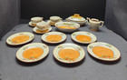 Vintage Made In Japan Child Porcelain Tea Set Floral Lusterware Teapot Cups 15pc