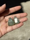 Vintage Handcrafted Jade Buddha Pendent Solid 14k Priced Each