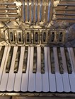 Polverini Vintage Accordian Silver Pearl Plays Normal