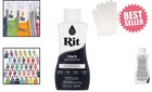Vibrant Rit Liquid Fabric Dye     8 Oz Bottle With Gloves For Ultimate Convenience