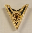 Texas Star Gold Plated Collar Tips Points Square Dance Western Cowboy Never Worn