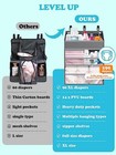 Hanging Diaper Caddy Organizer Crib Organizer   spacious Baby Girl boy Diaper Orga