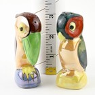 Tropical Birds  Salt   Pepper Shakers Luster Hand Painted Mij Vtg  19