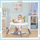 2-in-1 Activity Center And Game Table With 3 Detachable Toys And Music 