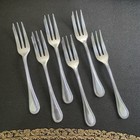 Christofle Perles 6 Pcs Silver Plate Dessert Fork