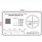 2pcs Microscope Micrometer Calibration Ruler Film Dot Gauge Transparent Ruler