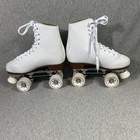 New Chicago Skates Classic Roller Skates White  - 800 Wheels Ladies Sz 9 Read