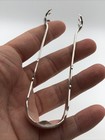 Vintage Antique Hallmarked Hammered Sterling Silver Claw Sugar Cube Tongs