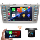 Car Stereo Radio Cd Dvd Bluetooth Player With Carplay For 2007-2011 Toyota Camry
