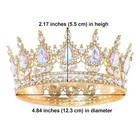 Queen Crown For Girl Women Crystal Tiara Rhinestone Wedding Bride Hair Headband