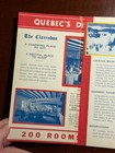 Hotel Clarendon Quebec Canada Vintage Brochure