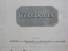 Original 1815 Thomas Clerk Map West Indies Cuba Jamaica Florida Spanish Main