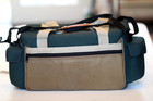 Vtg Canon Camera Bag Organizer Green Lots Of Pockets Shoulder Strap Carry Case