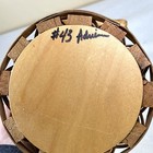 Vtg Small Handmade Wicker Basket With Handle Signed Farmhouse Cottage Core 6 