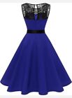 Bbonlinedress Women s 1950s Vintage Rockabilly Swing Dress Lace Cocktail Prom
