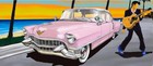      Elvis On Tour     1955 Pink Cadillac Bar Runner   Australian Made          Man Cave